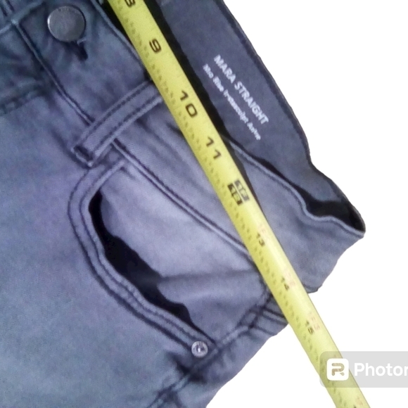 DL1961 Overcast Mara Ankle Mid Rise Instasculpt Straight Raw Hem Jean Size 27 - Picture 6 of 10